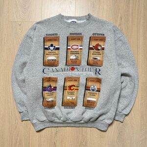 Vintage Waves Canada NHL Canadian Teams Mens Large Heather Gray